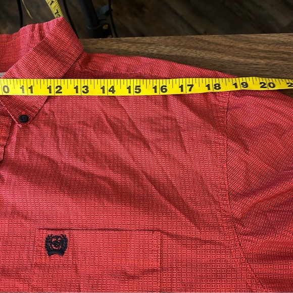 ❤️ Cinch Men's Red Button-Up Shirt XXL - Picture 7 of 10